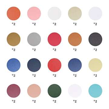 Magic Ants Colored Cardstock Paper, 80 Sheets 40 Colors, Double Sided Printed Cardstock Paper, Premium Thick Paper for Crafts, A4 Card Stock for DIY Projects, Colorful Paper for Card Making, 250 GSM