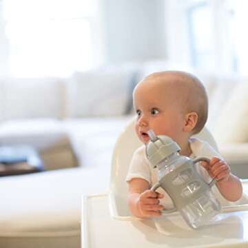 Dr. Brown's Sippy Straw Bottle - Weighted and BPA-Free
