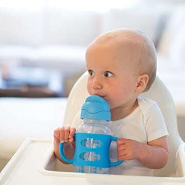 Dr. Brown's Sippy Straw Bottle - Weighted and BPA-Free