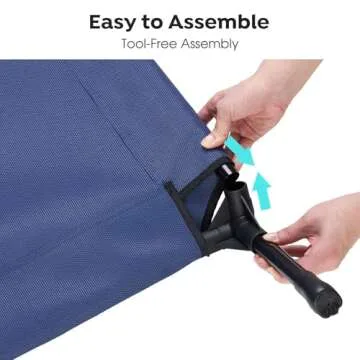 Veehoo Cooling Elevated Dog Bed, Portable Raised Pet Cot with Washable & Breathable Mesh, No-Slip Feet Durable Dog Cots Bed for Indoor & Outdoor Use, Large, CWC1803-L