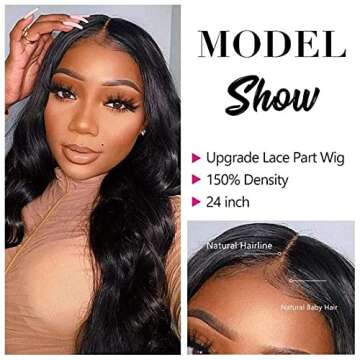 Luxury Brazilian Virgin Hair Body Wave Wig for Women
