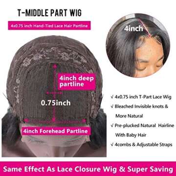 Luxury Brazilian Virgin Hair Body Wave Wig for Women