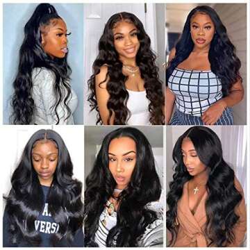 Luxury Brazilian Virgin Hair Body Wave Wig for Women