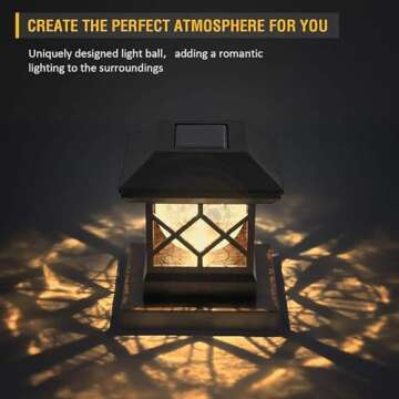 TWINSLUXES Solar Post Cap Lights Outdoor - Waterproof LED Fence Post Solar Lights for 3.5x3.5/4x4/5x5 Wood Posts in Patio, Deck or Garden Decoration…………