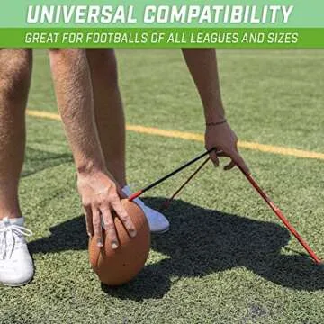 GoSports Football Kicking Tee Metal Place Kicking Stand for Field Goal Kicks - Portable Holder Compatible with All Football Sizes