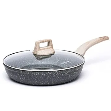 CAROTE 8" Nonstick Frying Pan with Glass Lid