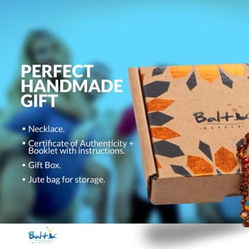 Stylish Amber Necklace for Teething Relief and Children