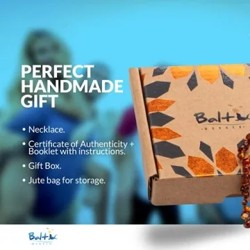 Stylish Amber Necklace for Teething Relief and Children