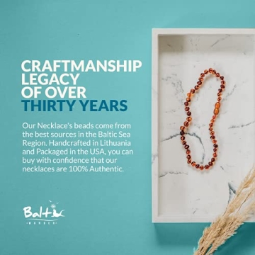 Stylish Amber Necklace for Teething Relief and Children