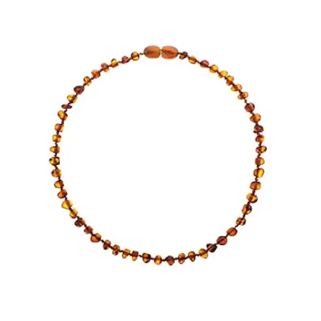 Stylish Amber Necklace for Teething Relief and Children