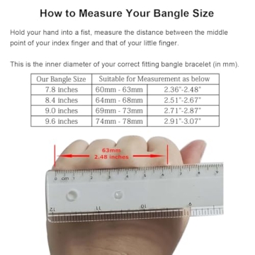 Castillna 14K Gold Plated Bangles for Women, Set of 7