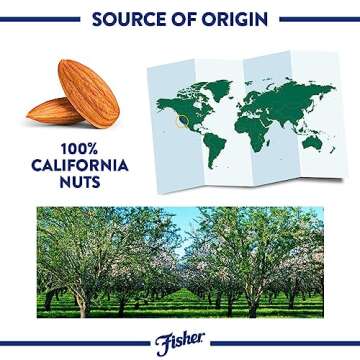 Fisher Chef's Naturals Unsalted Sliced Almonds 16oz (Pack of 1), Raw Nuts Perfect for Cooking, Baking & Snacking, Vegan Protein, Keto Snack, Gluten Free