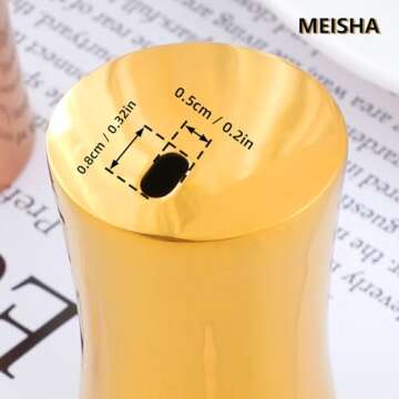 Meisha Toothpick Holder Dispenser, Stainless Steel Toothpick Dispenser for Home Restaurant Kitchen Supplies - Iridescent