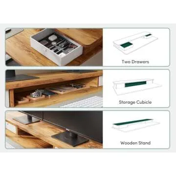 FEZIBO 55'' Height Adjustable Electric Standing Desk