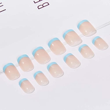 Elegant RikView Press-On French Tip Nails for Stylish Looks