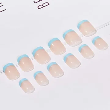 Elegant RikView Press-On French Tip Nails for Stylish Looks