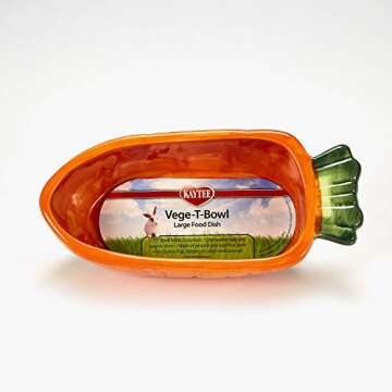 Kaytee Vege-T-Bowl Carrot 7.5 inches,Green