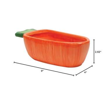 Kaytee Vege-T-Bowl Carrot 7.5 inches,Green