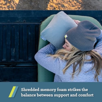 Klymit Drift Camping Pillow with Memory Foam for Comfort