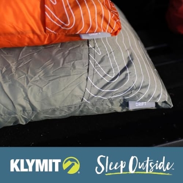 Klymit Drift Camping Pillow with Memory Foam for Comfort