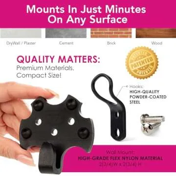 HangSmart TV Wall Mount No Stud - Easy DIY Install