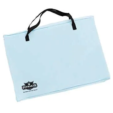 Pop-Up Pet Playpen - 38-Inch Indoor and Outdoor Dog Kennel with Carrying Bag - Portable Pet Enclosure for Dogs and Small Animals by PETMAKER (Blue)