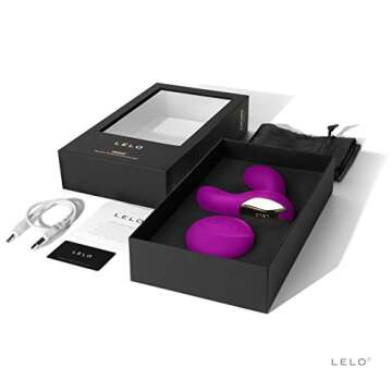 LELO Hugo Remote Controlled Vibrating Prostate Massager for Men, Deep Rose, 1.14 Pound