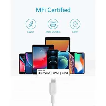 Anker USB C to Lightning Cable 6ft MFi Certified Powerline II