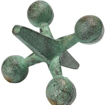 Creative Co-Op Green Cast Iron Jack Accent for Decor