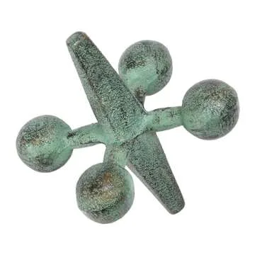 Creative Co-Op Green Cast Iron Jack Accent for Decor