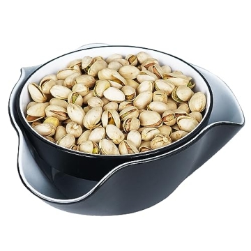 Pistachio Bowl - Stackable Snack Serving Dish with Waste Storage for Nuts and Fruits