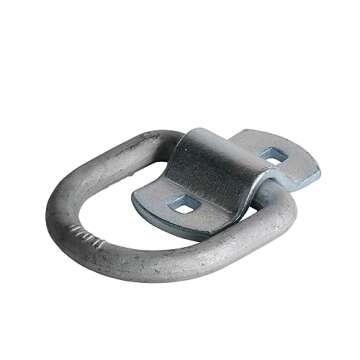 DC Cargo Galvanized Steel D-Ring Tie-Down Anchors 1/2" (4 Pack) 12,000 lbs Heavy Duty Trailer Tie Do...