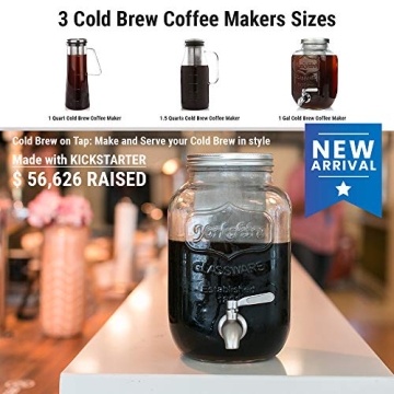 Willow & Everett Cold Brew Coffee Maker for Iced Beverages