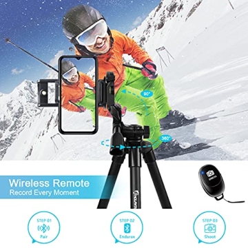 Endurax 60'' Camera Tripod for DSLR and Smartphone
