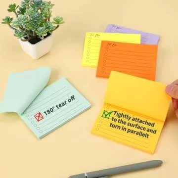 EOOUT 15 Pack Lined Sticky Notes, Perfect for Organization