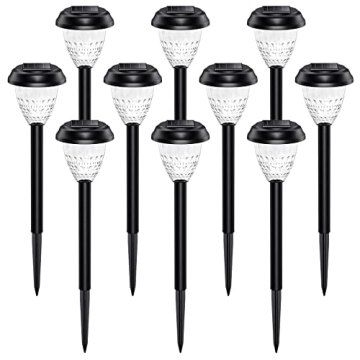URAGO Solar Super Bright Pathway Lights 10 Pack Waterproof