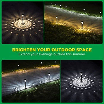 URAGO Solar Super Bright Pathway Lights 10 Pack Waterproof