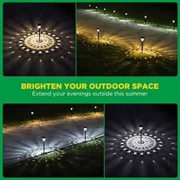URAGO Solar Super Bright Pathway Lights 10 Pack Waterproof