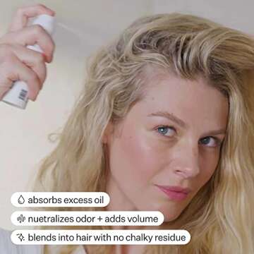 ACT+ ACRE Dry Shampoo - Plant-Based Fulvic Acid Volumizing Powder Spray for All Hair Types