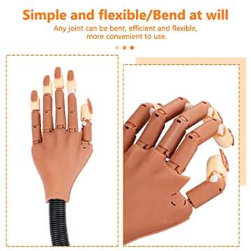 Nail Practice Hand for Beginners-Flexible Training Kits