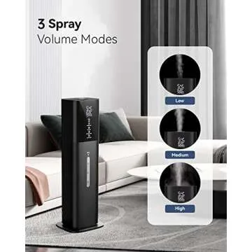 Humidifiers for Bedroom, 2.11Gal 8L Quiet Humidifiers for Large Room with Timer, 360°Nozzle, 3 Speed Ultrasonic Cool Mist Humidifier with Humidistat for Baby Home Adults Plants