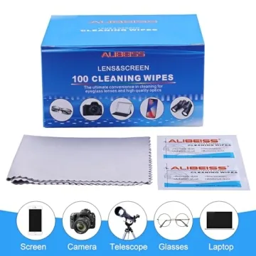 Pre-Moistened Lens Wipes for Screens and Glasses