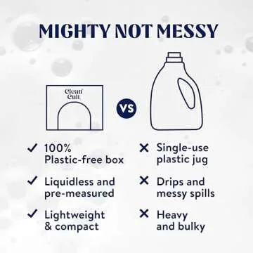 Cleancult Laundry Detergent Sheets for 60 Loads - Eco-Friendly & Natural