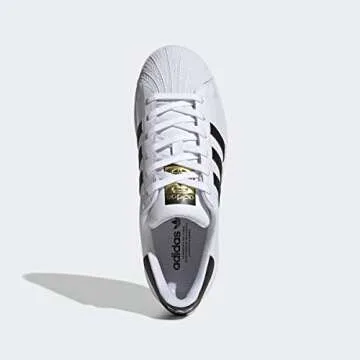 adidas Originals Women's Superstar Sneaker, White/Black/White 8.5