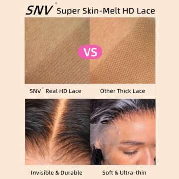 SNV 220 Density 5x5 HD Lace Closure Wig for Women