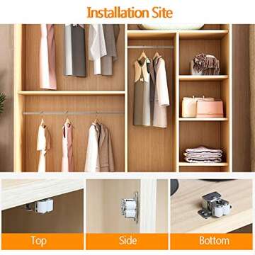 BTMB Double Roller Catch Durable Cabinet Latch Tools 20pcs