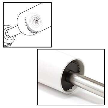 Professional Plastic Pipe Cutter with Chrome Finish & Steel Blade