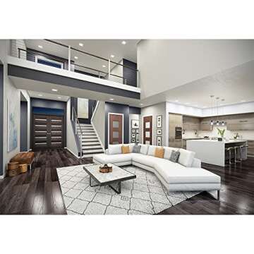 HALO HLB 6 Inch Square Canless Ultra-Thin Recessed Lighting LED Wafer Light for Ceiling and Shower 975 Lumens 5 Color Temperatures Wet Rated UL & FCC Certified Energy Star for Residential dimmers