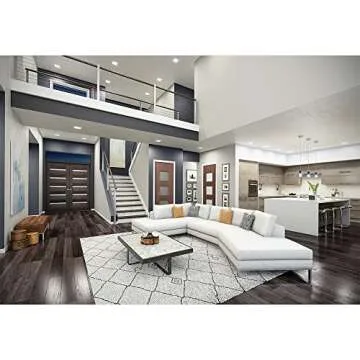 HALO HLB 6 Inch Square Canless Ultra-Thin Recessed Lighting LED Wafer Light for Ceiling and Shower 975 Lumens 5 Color Temperatures Wet Rated UL & FCC Certified Energy Star for Residential dimmers