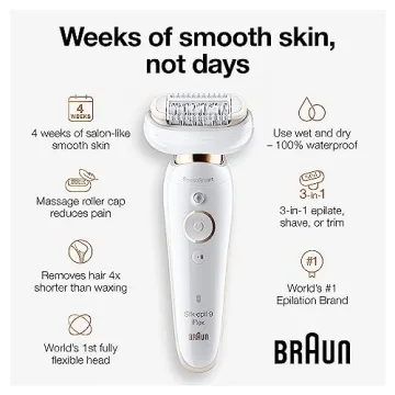 Braun Silk-épil 9 Epilator - Smooth Skin Up to 4 Weeks